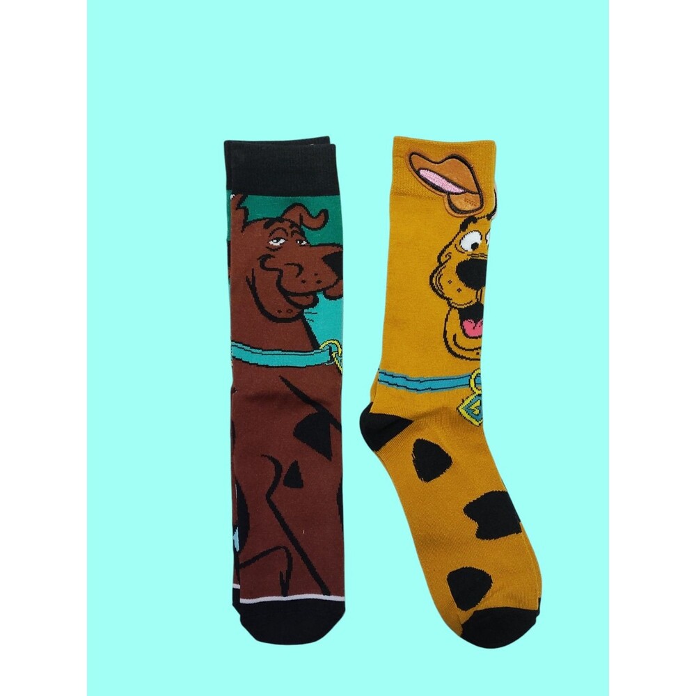 Scooby Doo Crew Socks Adult Unisex Cartoon Character Novelty Socks NEW